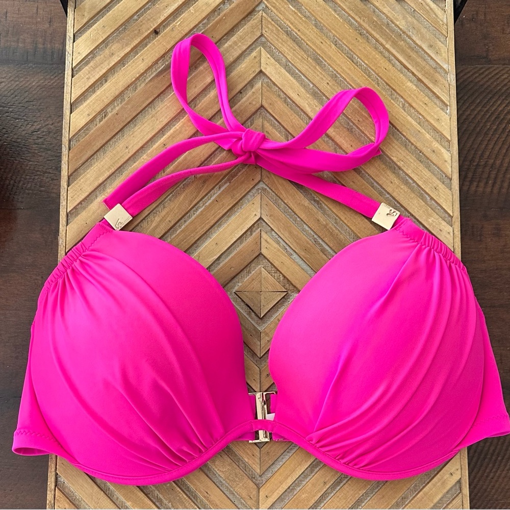 Victoria’s Secret halter top bikini and matching bottom.